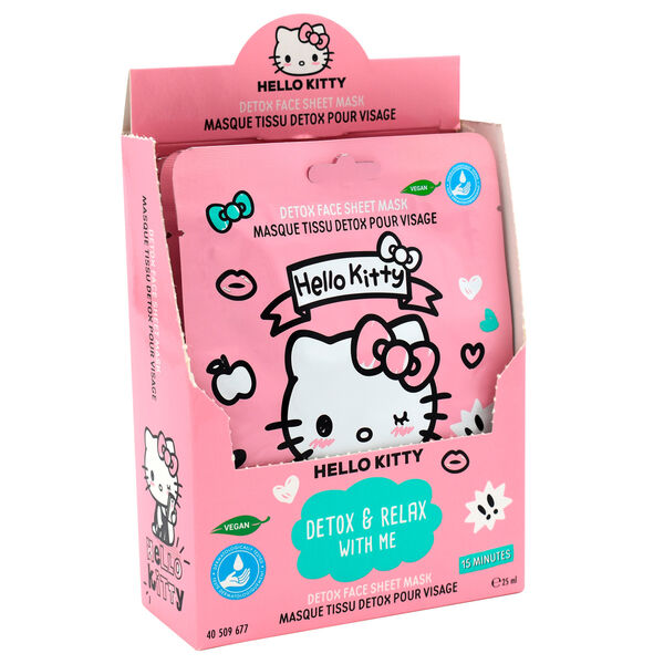 Mascarilla facial detox Hello Kitty TAKE CARE en envase rosa - 2