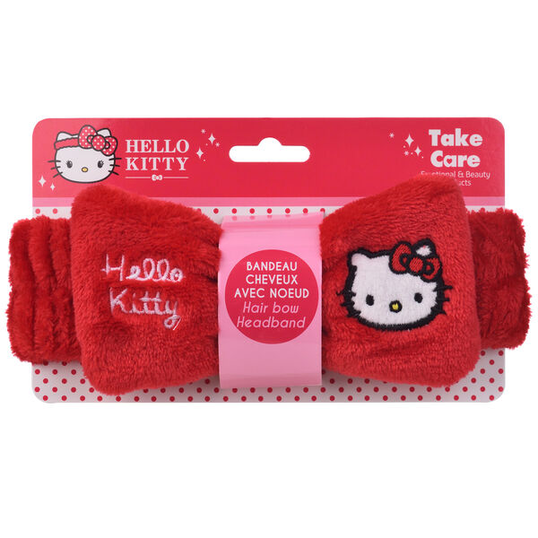 Diadema roja Skin Care de Hello Kitty con lazo - 3