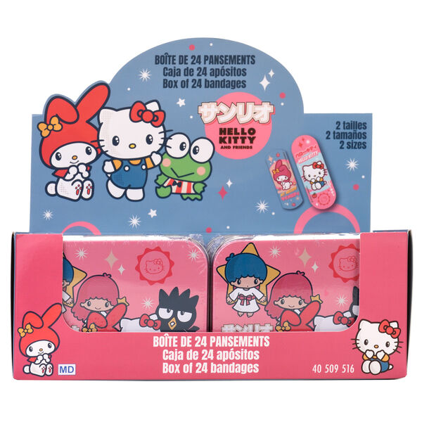 Caja metálica rosa para tiritas Hello Kitty & Friends - 5
