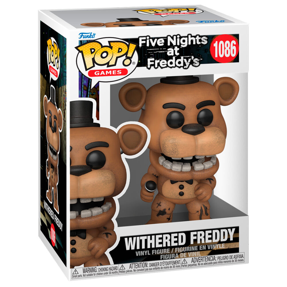 Figura FUNKO POP! de Withered Freddy con sombrero y micrófono - 2