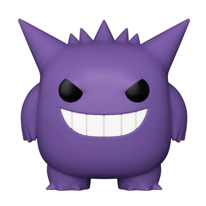 Figura FUNKO POP! Super Sized de Gengar morado en su caja Pokémon - 2