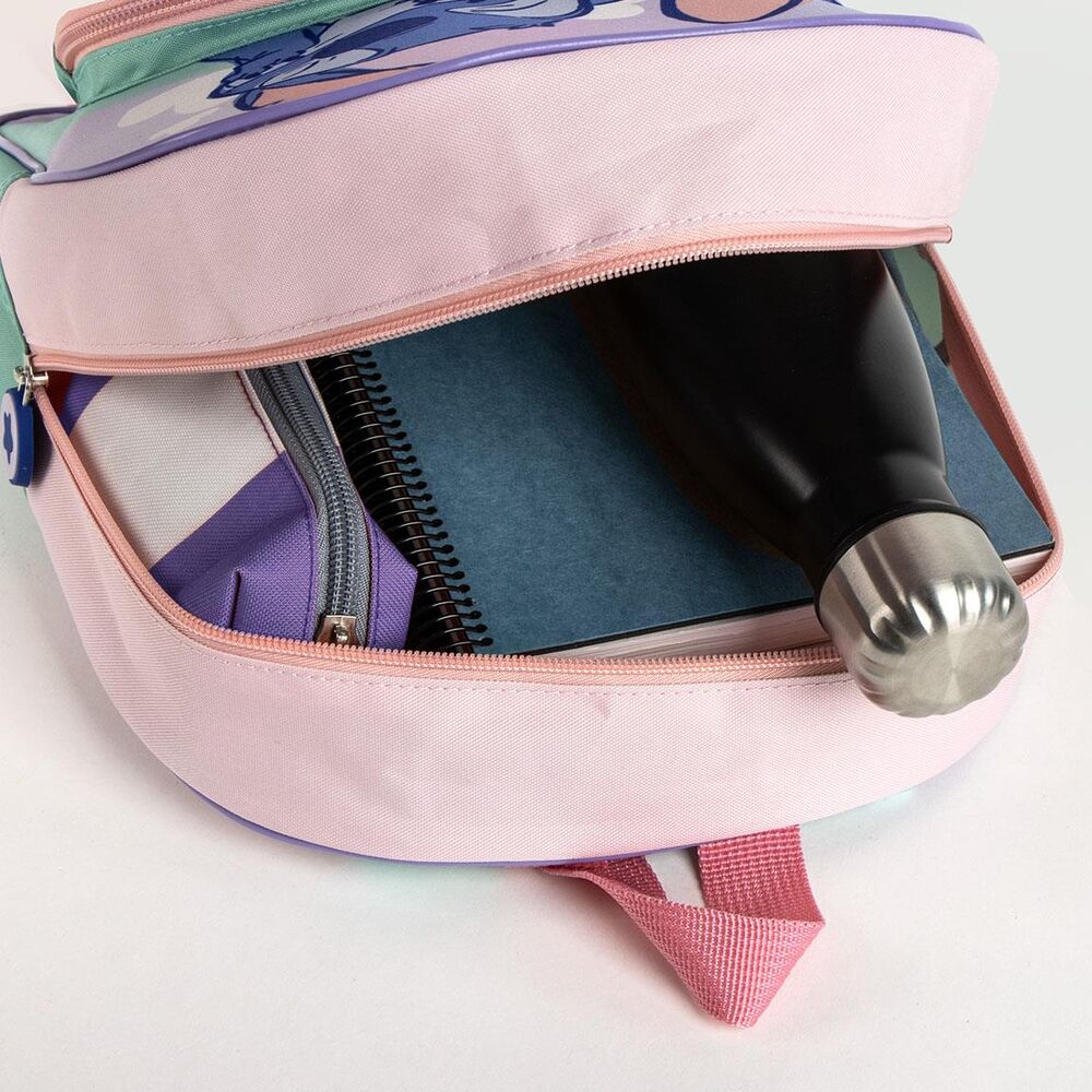 Mochila escolar Disney de Stitch en tonos lila y verde agua - 4