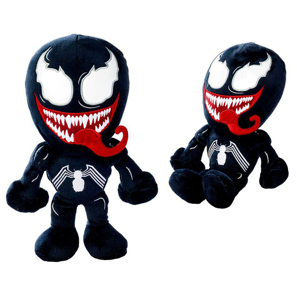 Peluche de Venom Marvel negro de 25 cm con lengua roja - 2