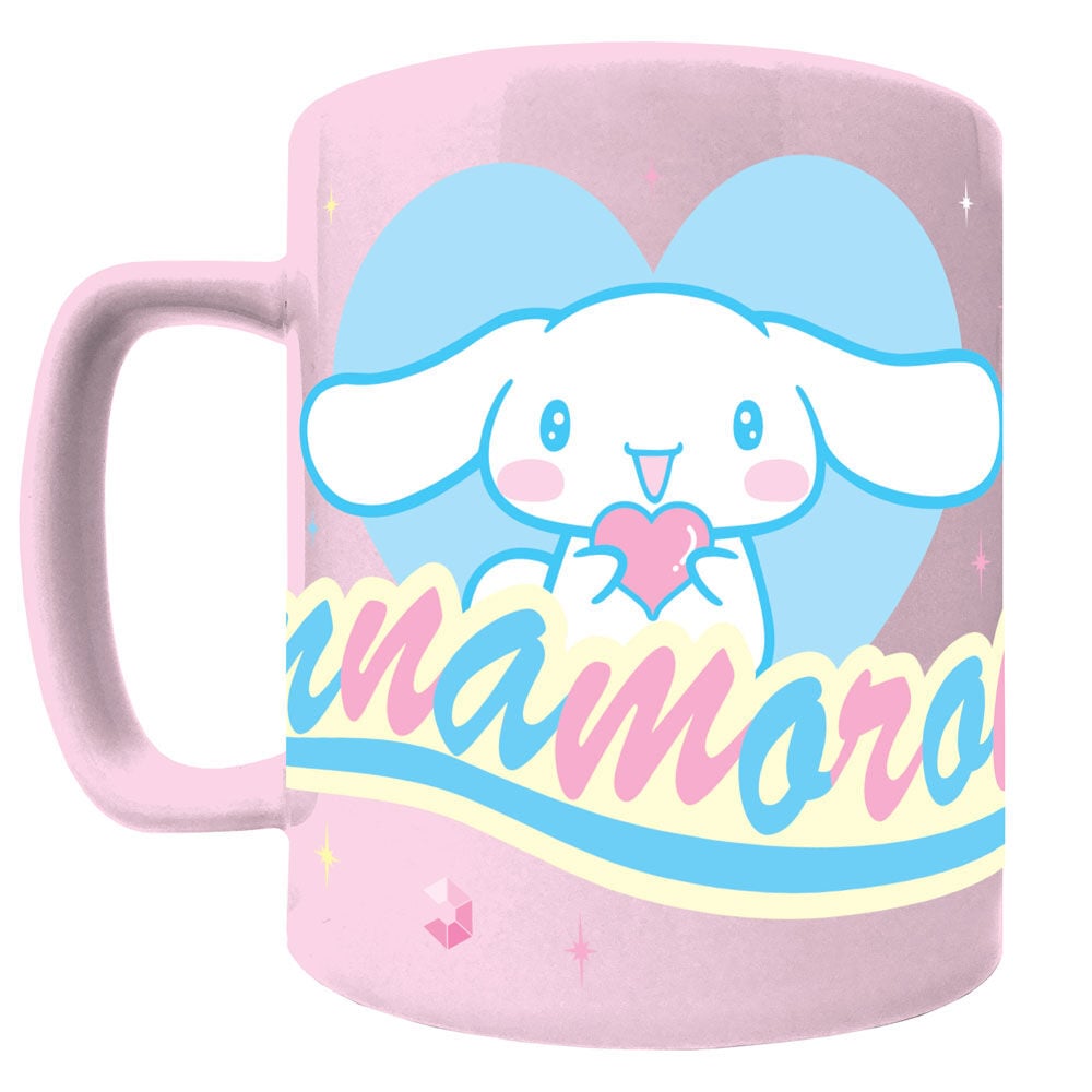 Taza Cinnamoroll Hello Kitty de 440 ml con funda de peluche azul - 2