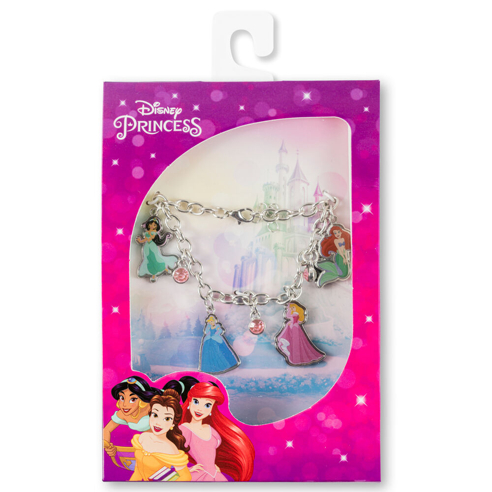 Pulsera de plata con charms de Princesas Disney - 3
