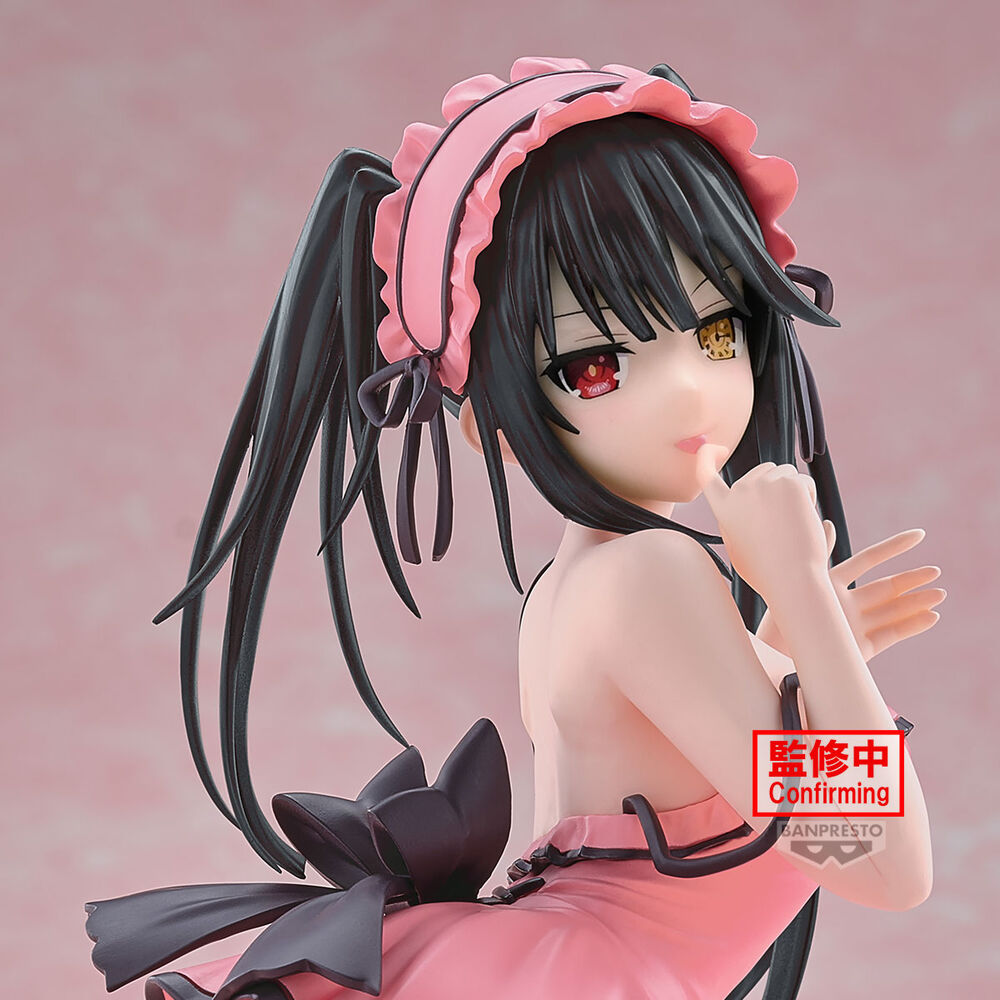 Figura de Kurumi Tokisaki de Date a Live con vestido rosa - 5