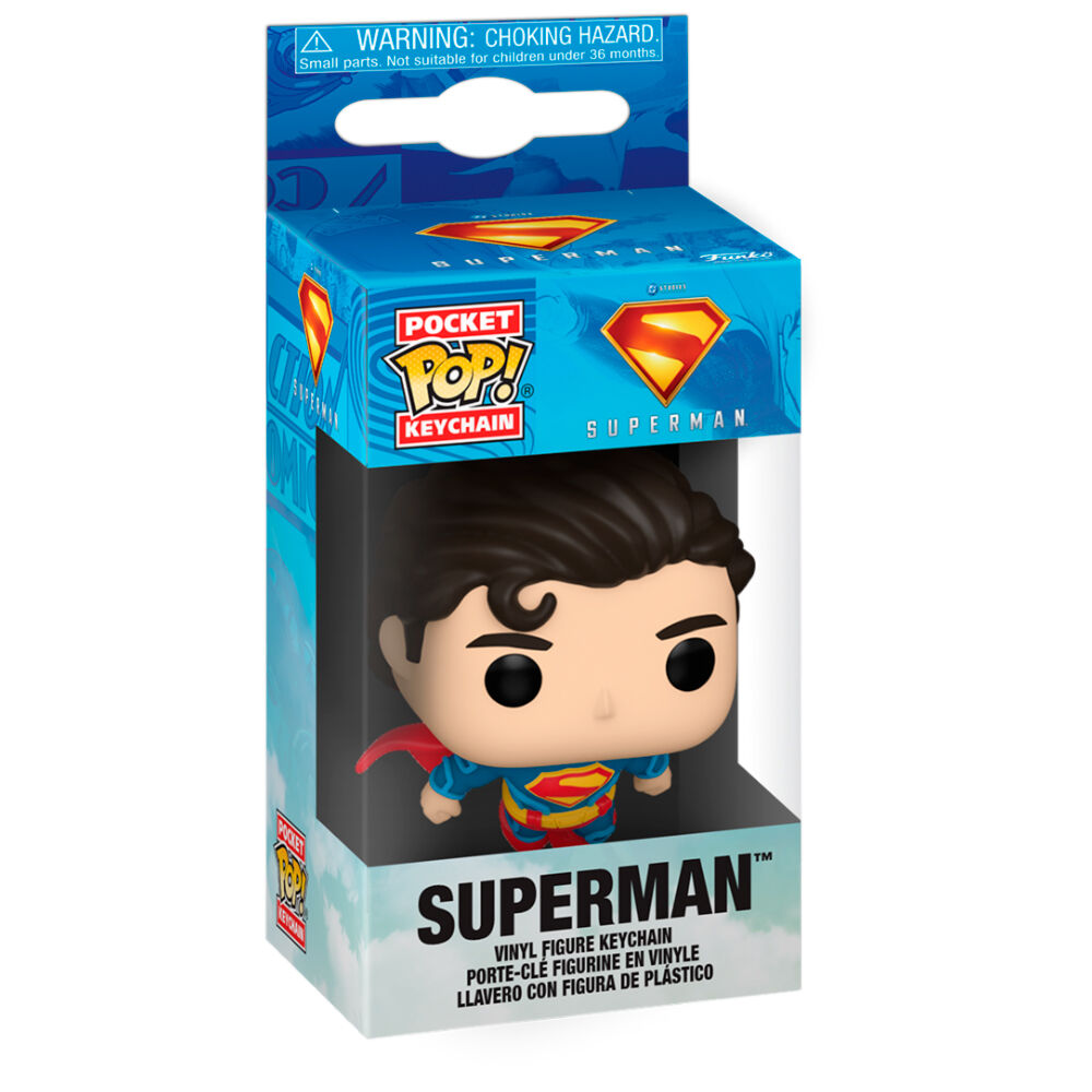 Llavero Funko Pocket POP de Superman con traje azul y capa roja - 2