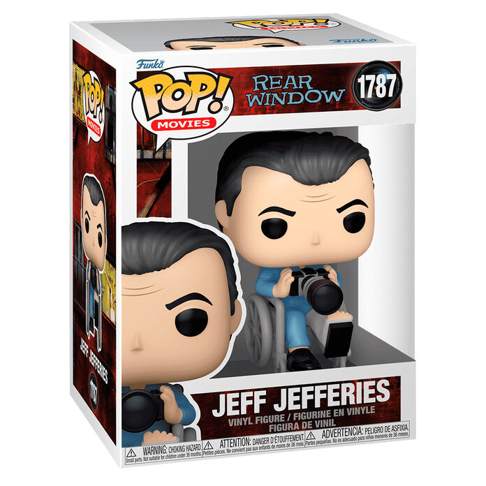 Figura Funko POP de Jeff Jefferies con cámara sentado en una silla de ruedas - 2