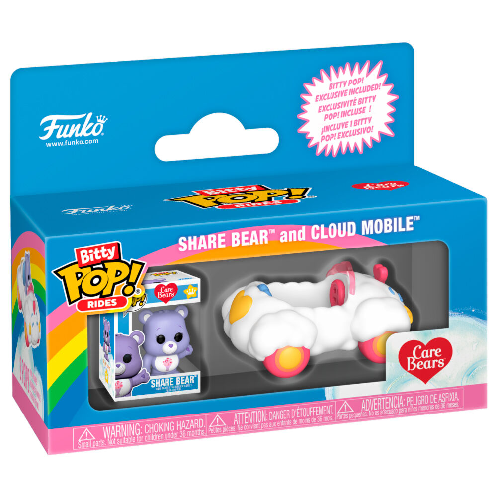 Figura FUNKO Bitty POP! de Share Bear en una Nube Móvil - 2