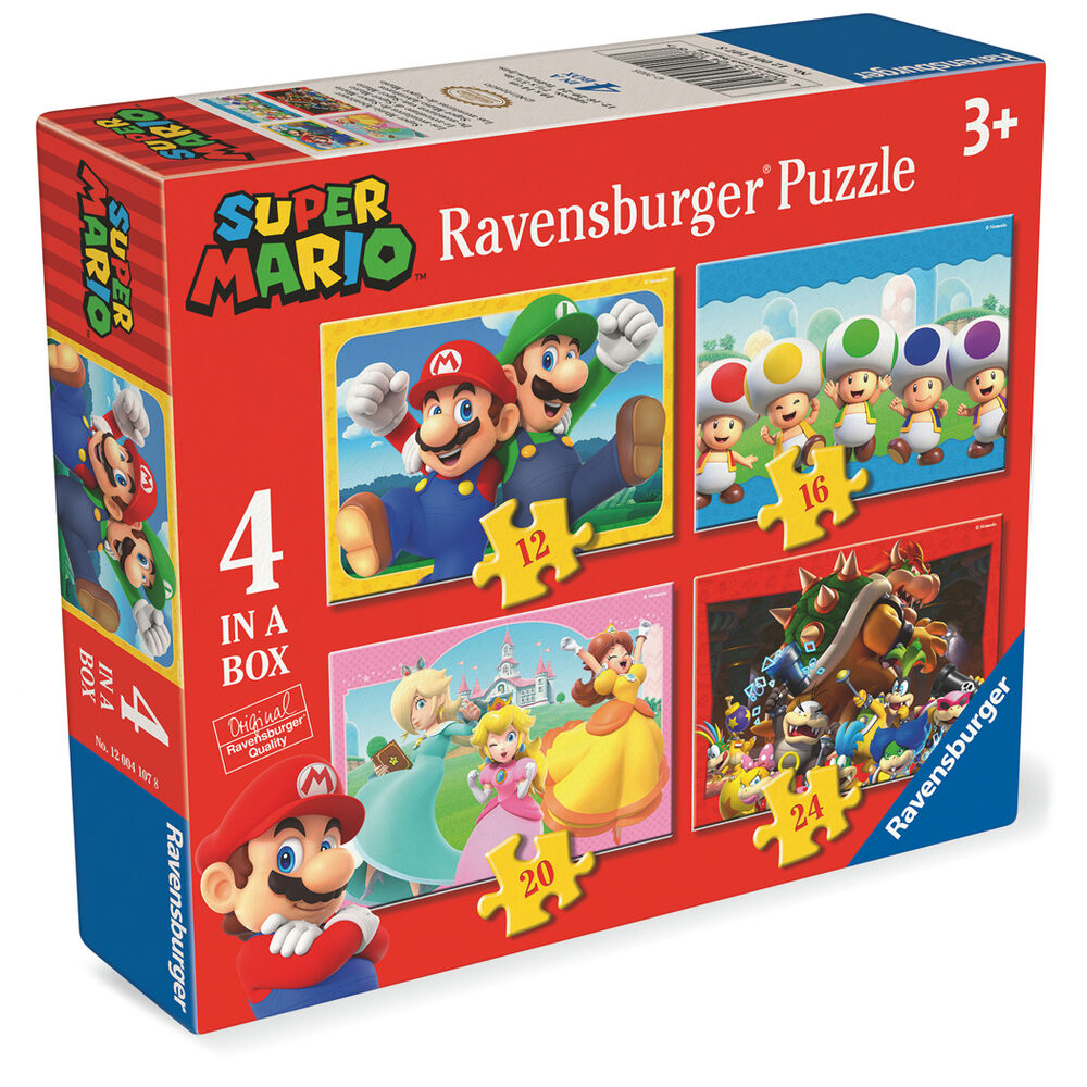 Caja con cuatro puzzles Ravensburger de Super Mario Bros - 2