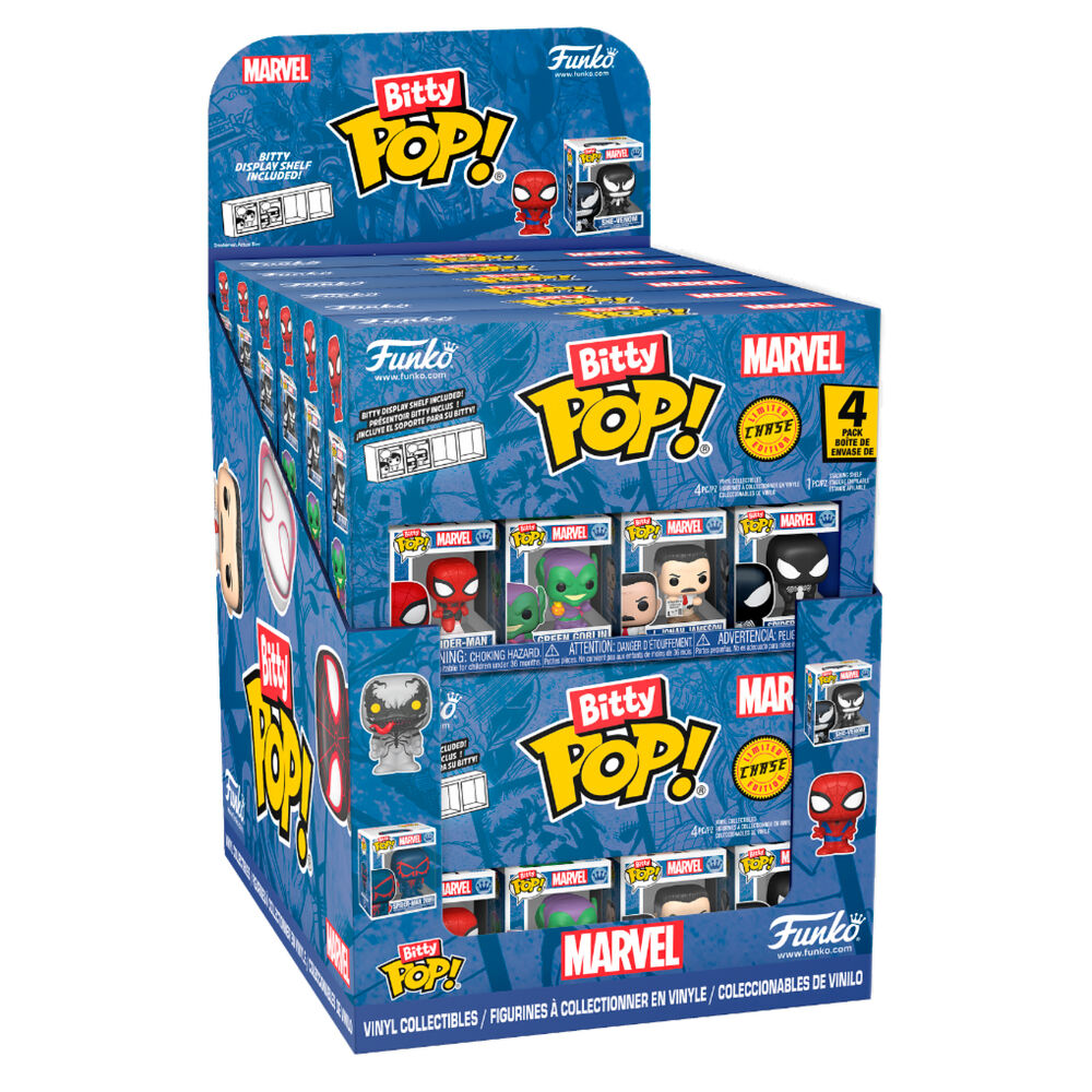 Blíster FUNKO Bitty Pop! de 4 figuras Marvel Spider-Man surtidas