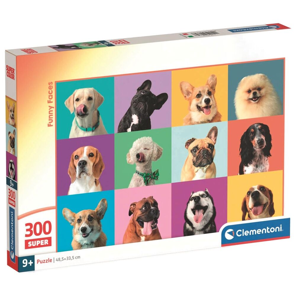 Puzzle Clementoni de 300 piezas con caras divertidas de perros