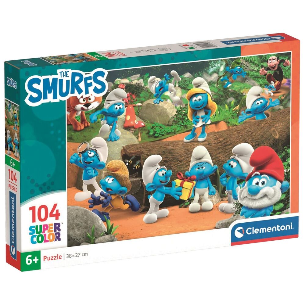 Puzzle Clementoni de 104 piezas con personajes de Los Pitufos en el bosque - 2