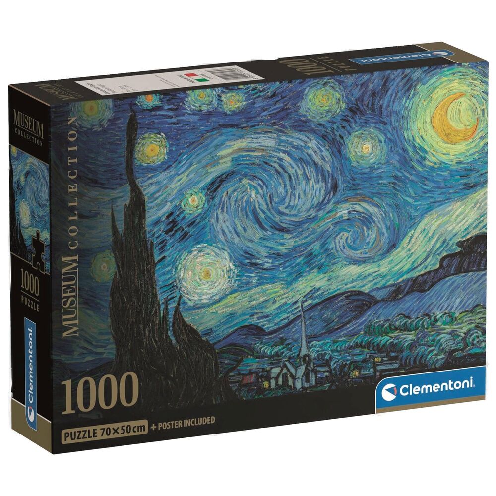 Puzzle Clementoni de 1000 piezas con The Starry Night de Van Gogh