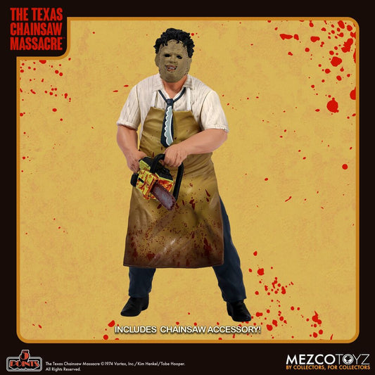 Figura de Leatherface con máscara, delantal y motosierra - 3