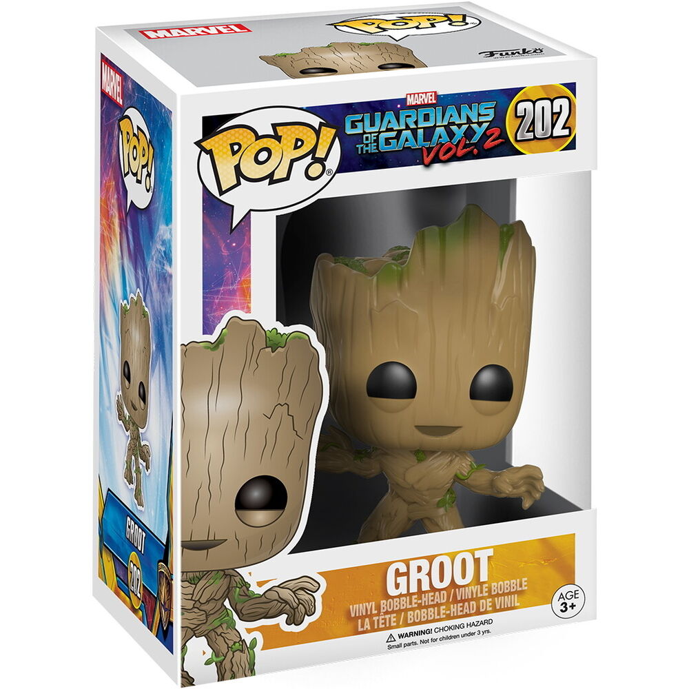 Figura Funko POP! de Groot con brazos extendidos y brotes verdes - 3