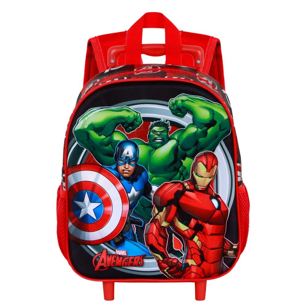 Trolley mochila 3D de Los Vengadores con Hulk, Capitán América e Iron Man - 4