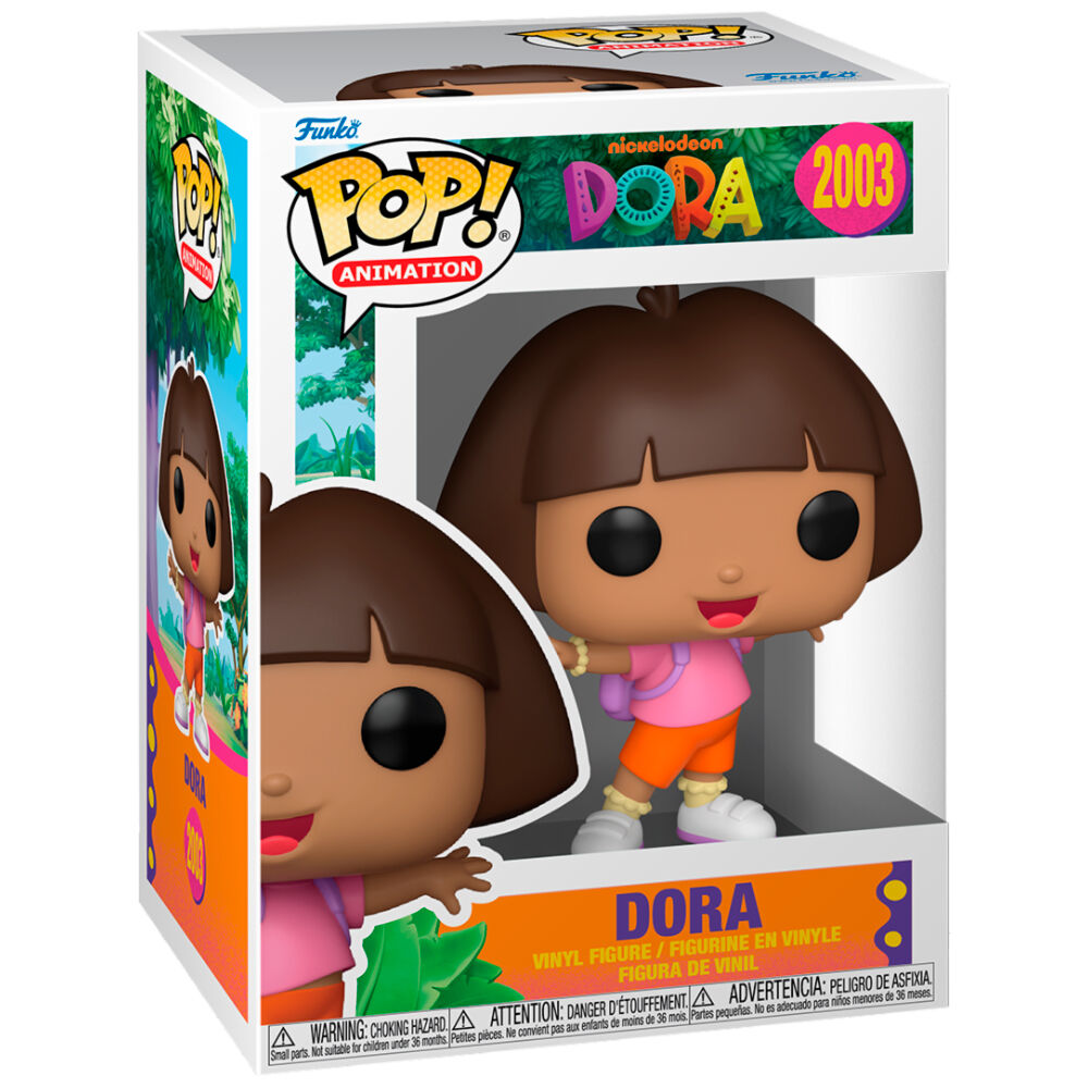 Figura Funko POP de Dora la Exploradora con camiseta rosa y pantalón naranja - 2
