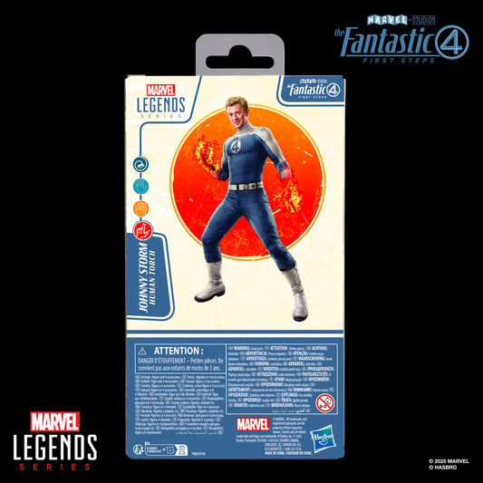 Figura articulada de Johnny Storm de Los 4 Fantásticos con efecto de fuego - 8