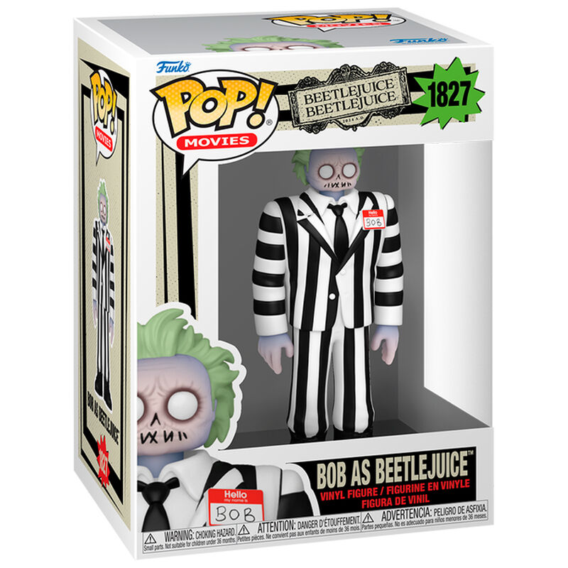 Figura Funko POP! de Bitelchus Bob como Beetlejuice con traje a rayas - 2
