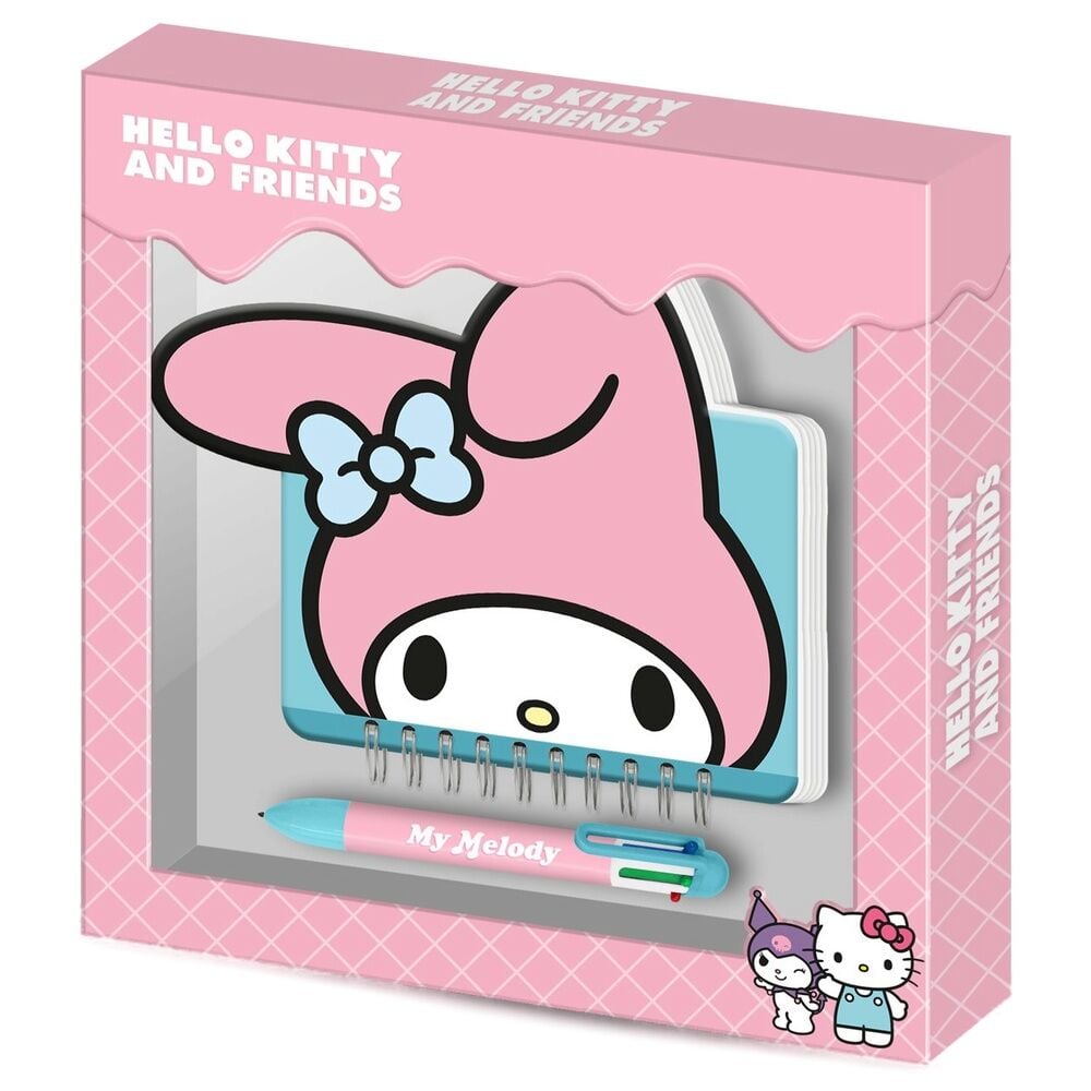 Diario con bolígrafo de My Melody Hello Kitty and Friends