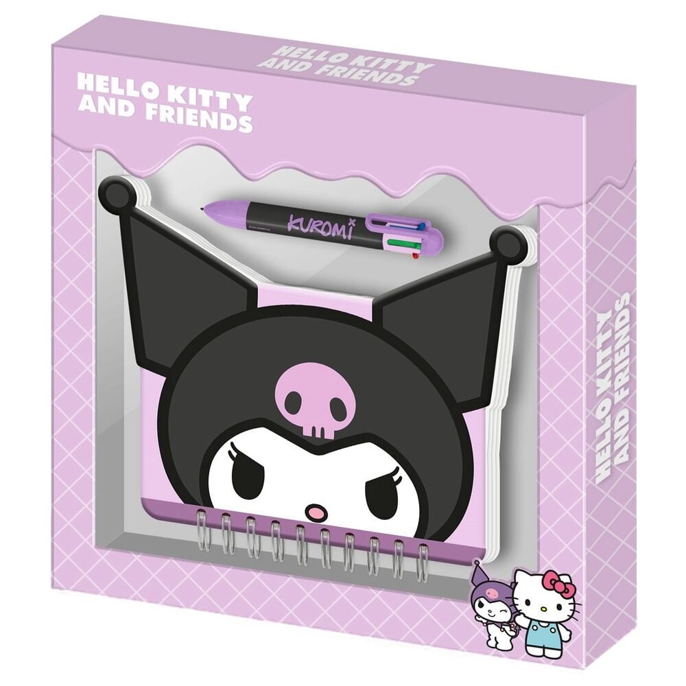 Diario Kuromi Hello Kitty and Friends con bolígrafo