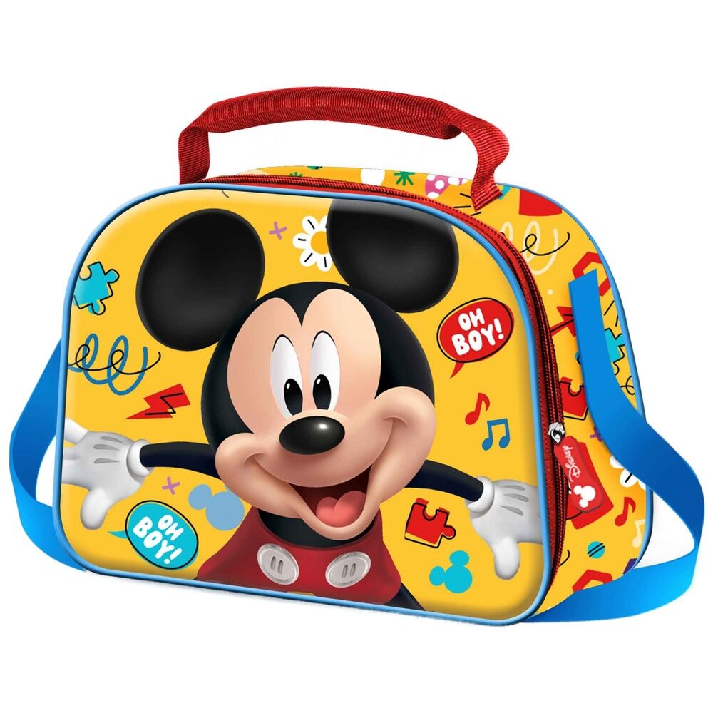 Bolsa portameriendas 3D amarilla de Mickey Disney