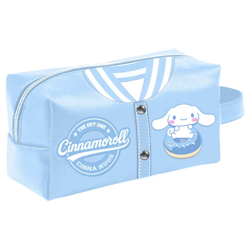 Neceser azul de Cinnamoroll con diseño de Hello Kitty and Friends