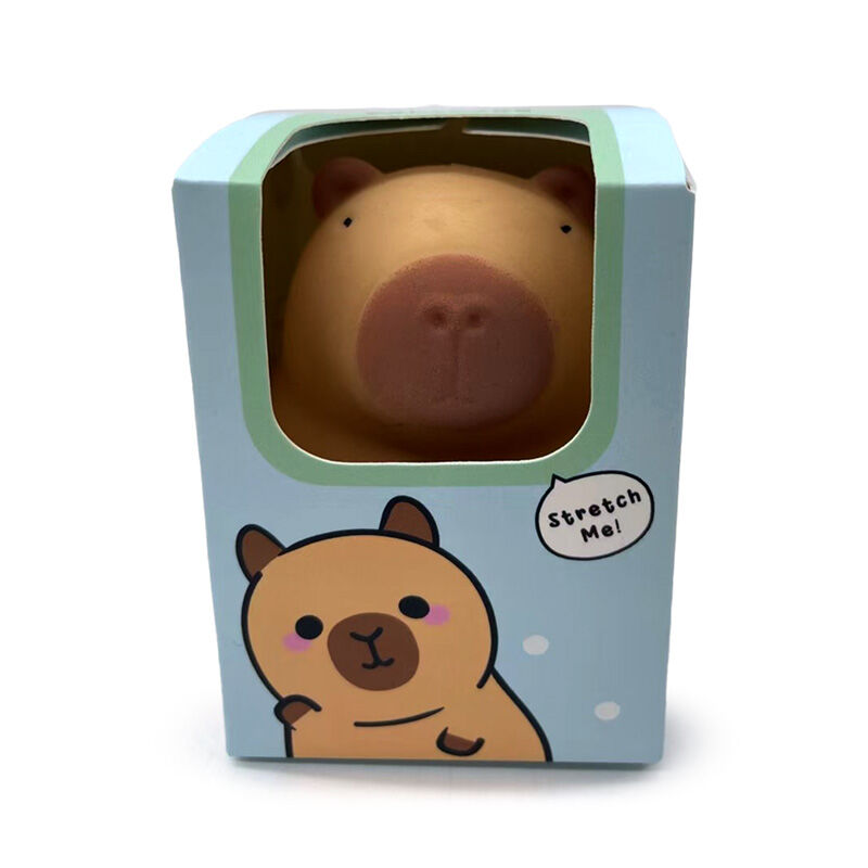 Juguete estirable de capibara PUCKATOR en caja ilustrada