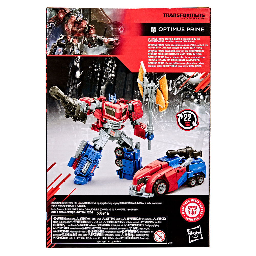 Figura articulada de Optimus Prime Transformers con cañón y hacha de energón - 5