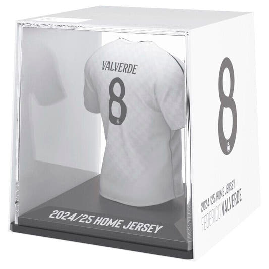 Figura mini de la camiseta de Federico Valverde del Real Madrid en estuche transparente - 2