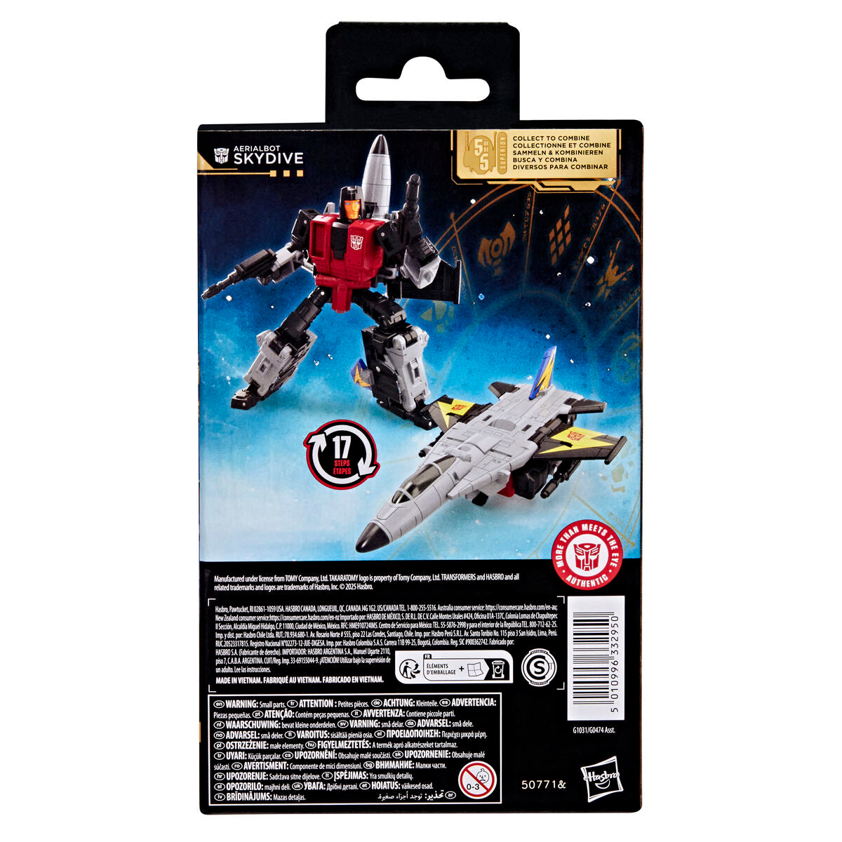Figura articulada Skydive de Transformers en rojo, negro y blanco - 5