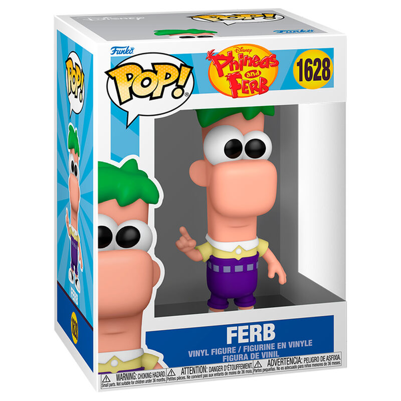 Figura Funko POP! de Ferb Fletcher con cabello verde y uniforme amarillo y morado - 2