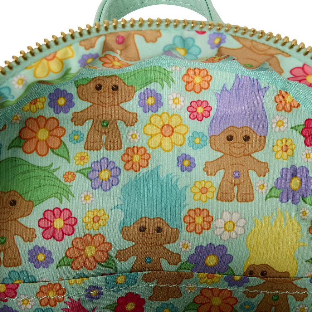 Mochila Loungefly Trolls Retro con arcoíris y dos personajes - 5
