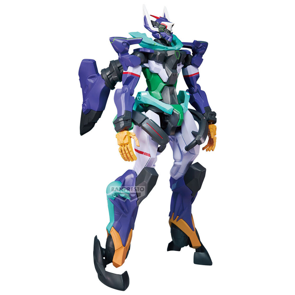 Figura Banpresto MS B GQuuuuuuX de Mobile Suit Gundam en tonos morados y verdes - 3