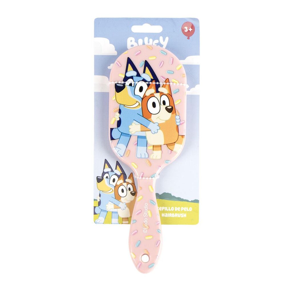 Cepillo rosa Bluey de CERDÁ con Bluey y Bingo - 2