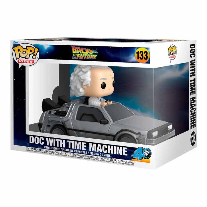 Figura Funko POP! Rides Deluxe de Doc conduciendo la máquina del tiempo - 2
