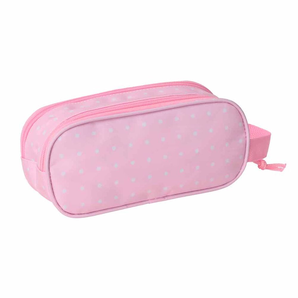 Portatodo doble rosa de Minnie Disney con dos cremalleras - 3