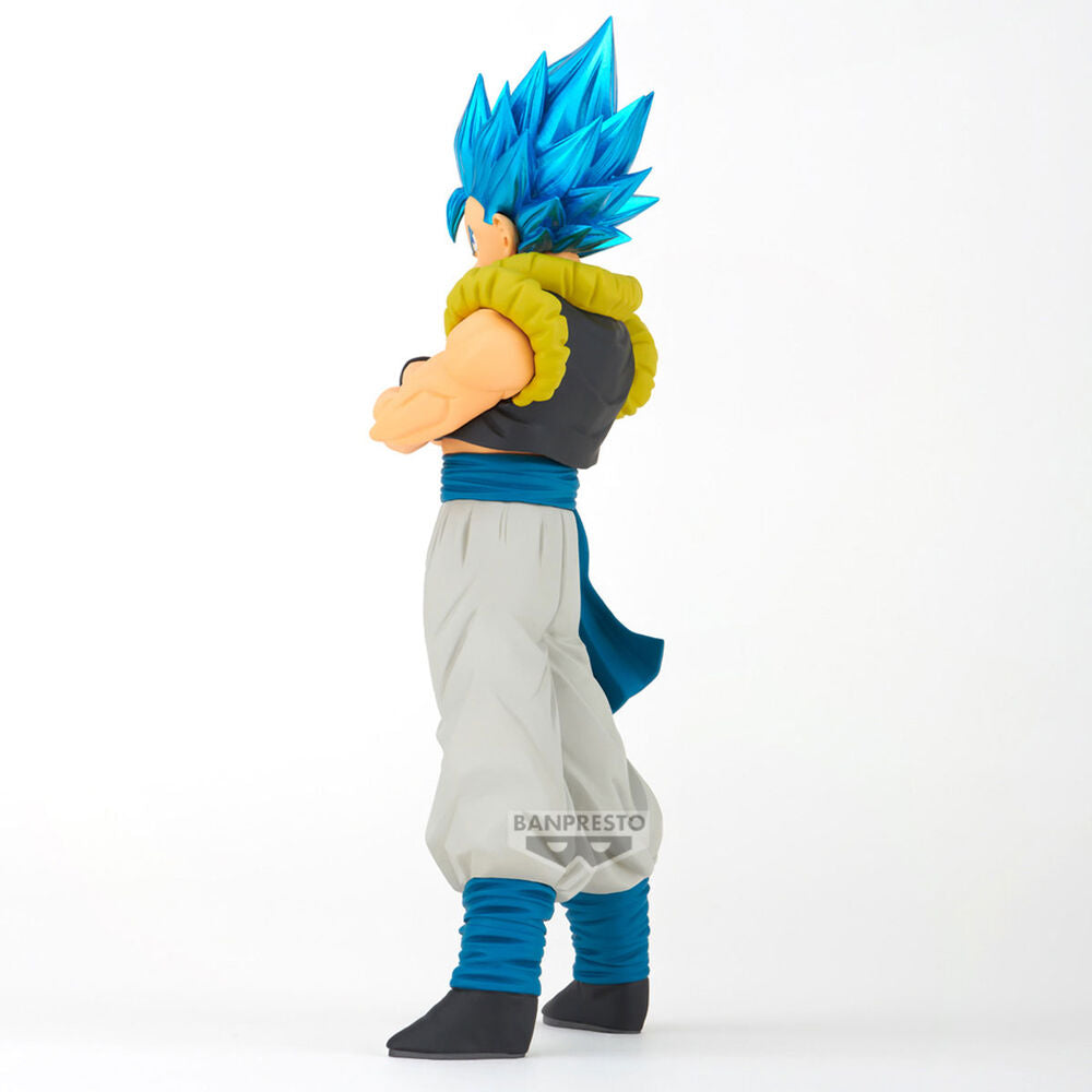 Figura de Gogeta Blood of Saiyans de Dragon Ball Super con cabello azul y brazos cruzados - 4