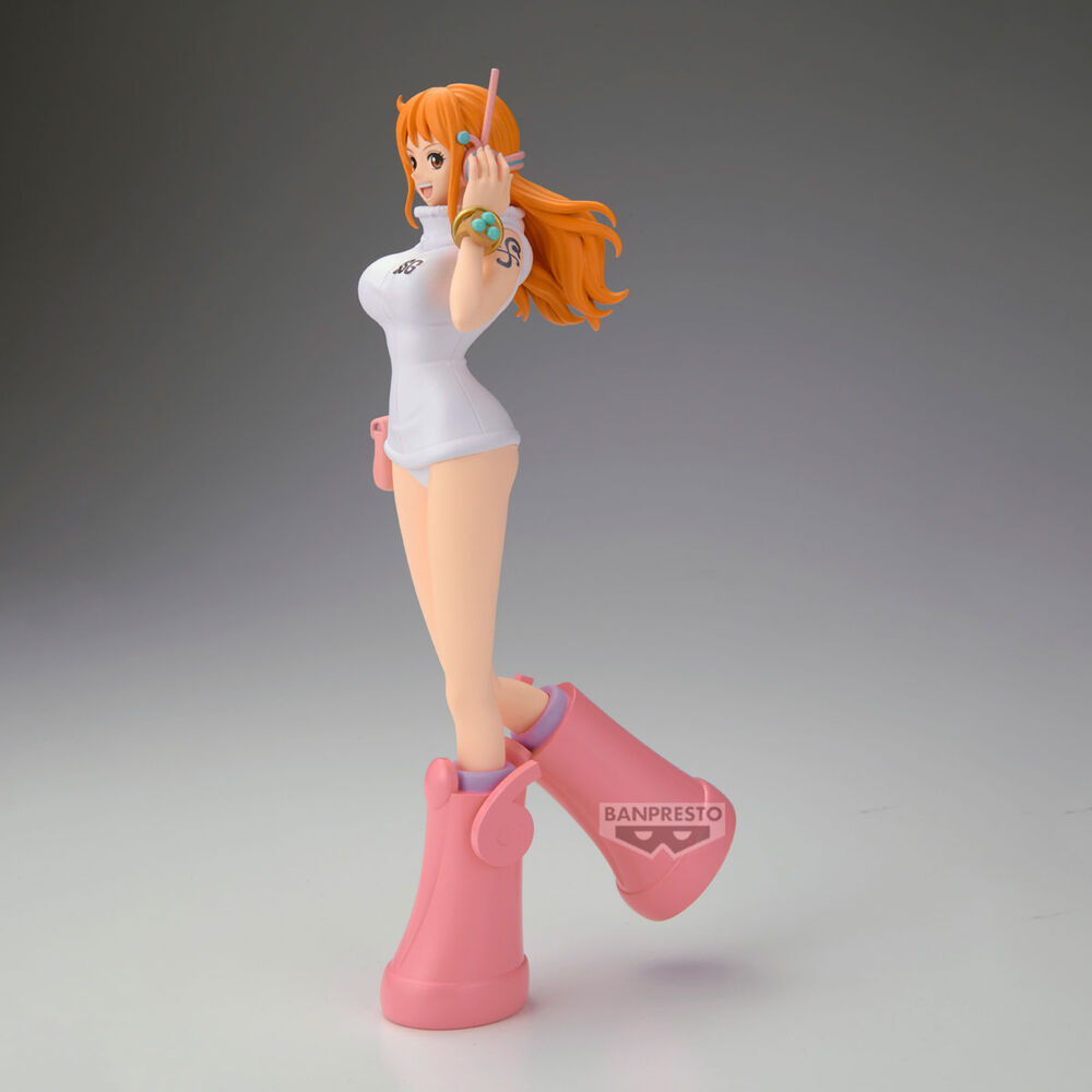 Figura de Nami de One Piece Egghead Style con botas rosas - 5