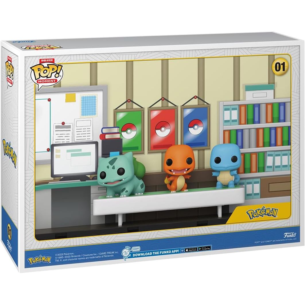 FUNKO POP! Moments Deluxe de Pokémon con Bulbasaur, Charmander y Squirtle - 3