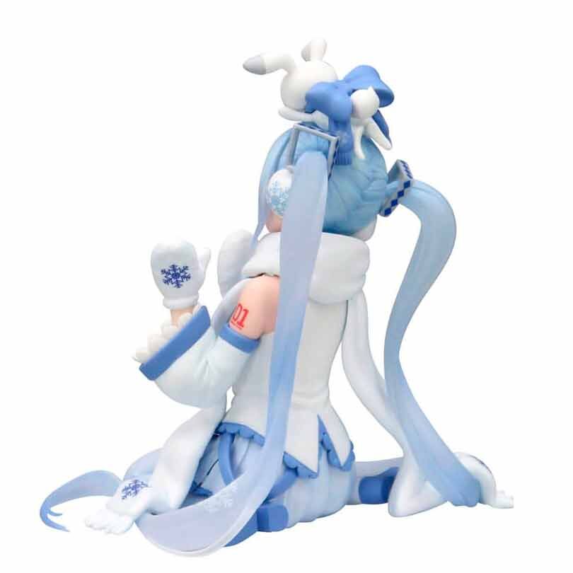Figura Snow Miku Hatsune Miku sentada en blanco y azul - 3