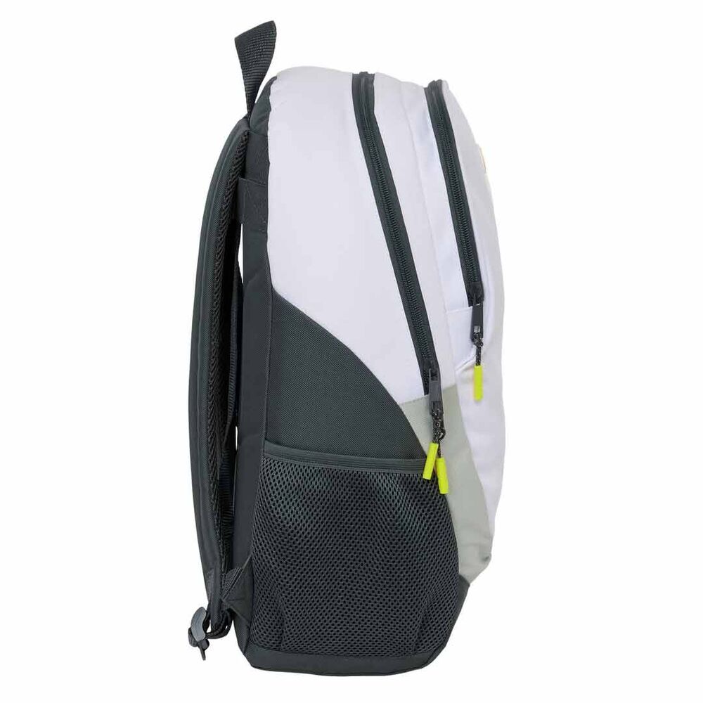 Mochila Real Madrid 25/26 blanca y negra de 44 cm - 3