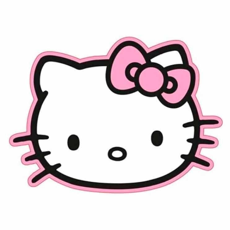 Cojín 3D de Hello Kitty con lazo rosa
