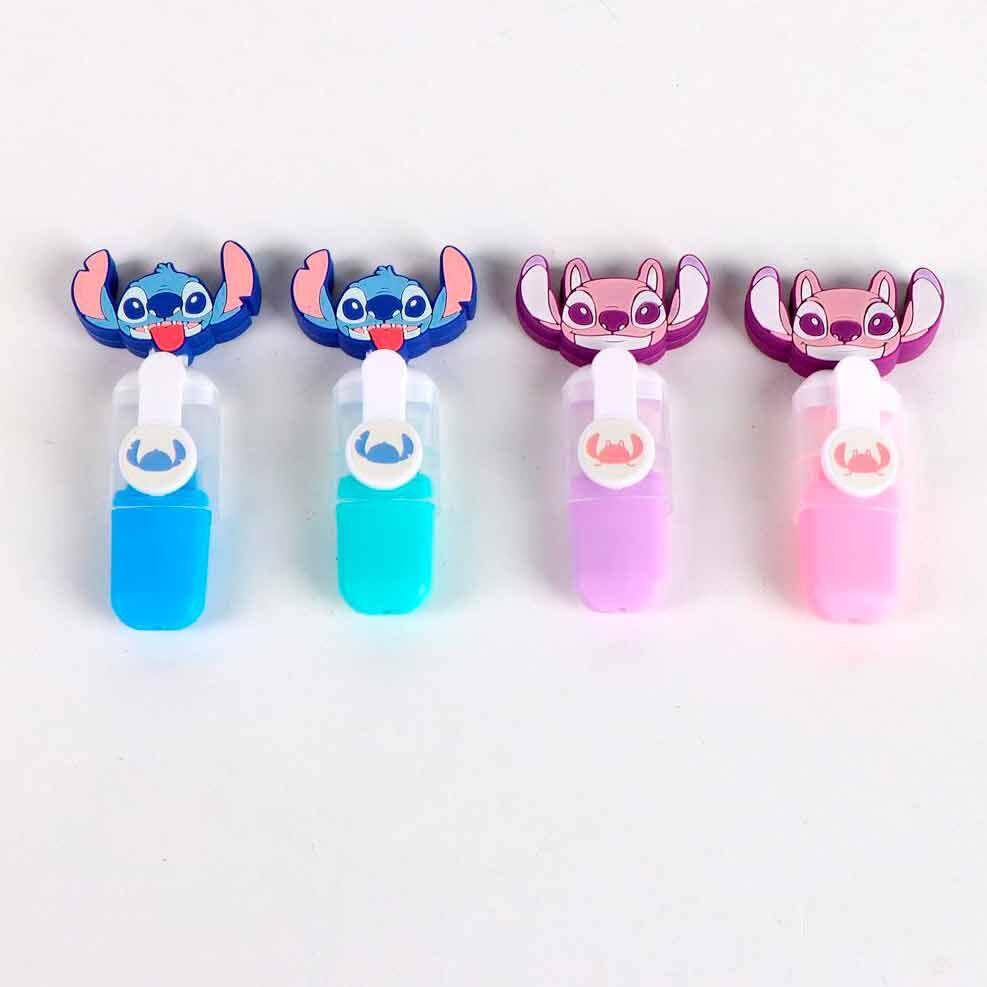 Estuche transparente con cuatro subrayadores Stitch Disney - 4