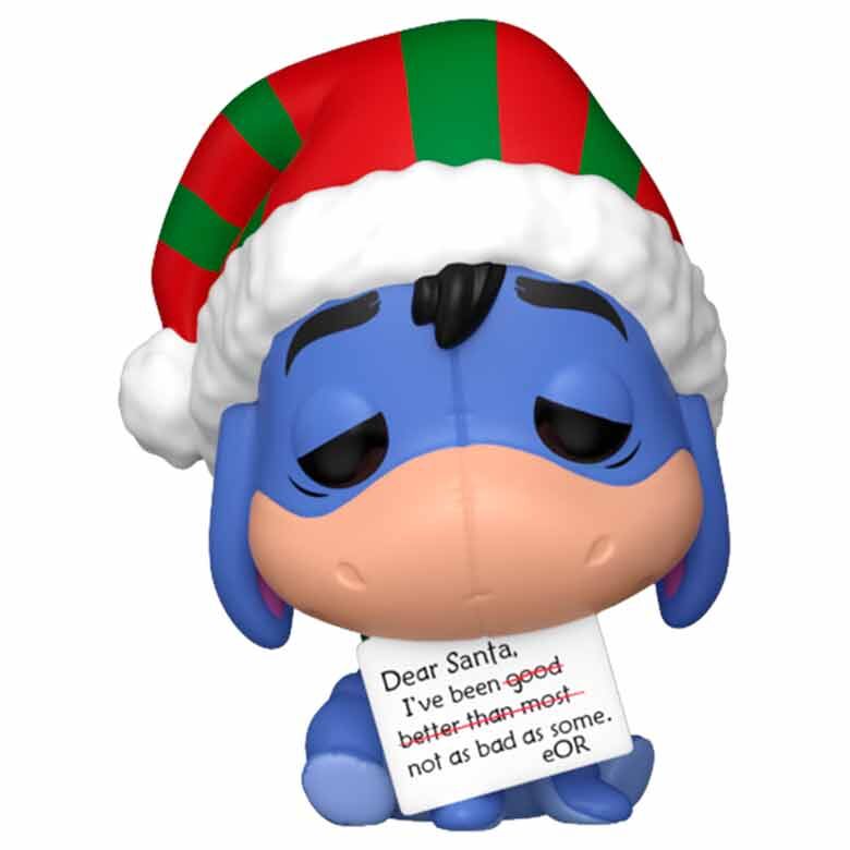 Figura Pocket POP! de Eeyore de Winnie the Pooh con gorro navideño - 2