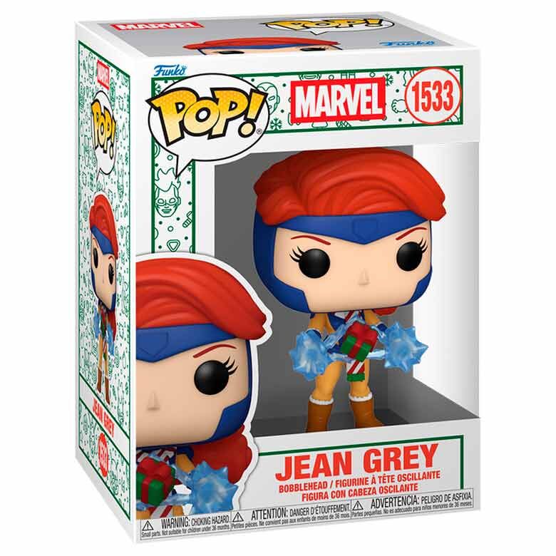 Figura Funko POP! Marvel de Jean Grey con cabello rojo y efectos azules - 2