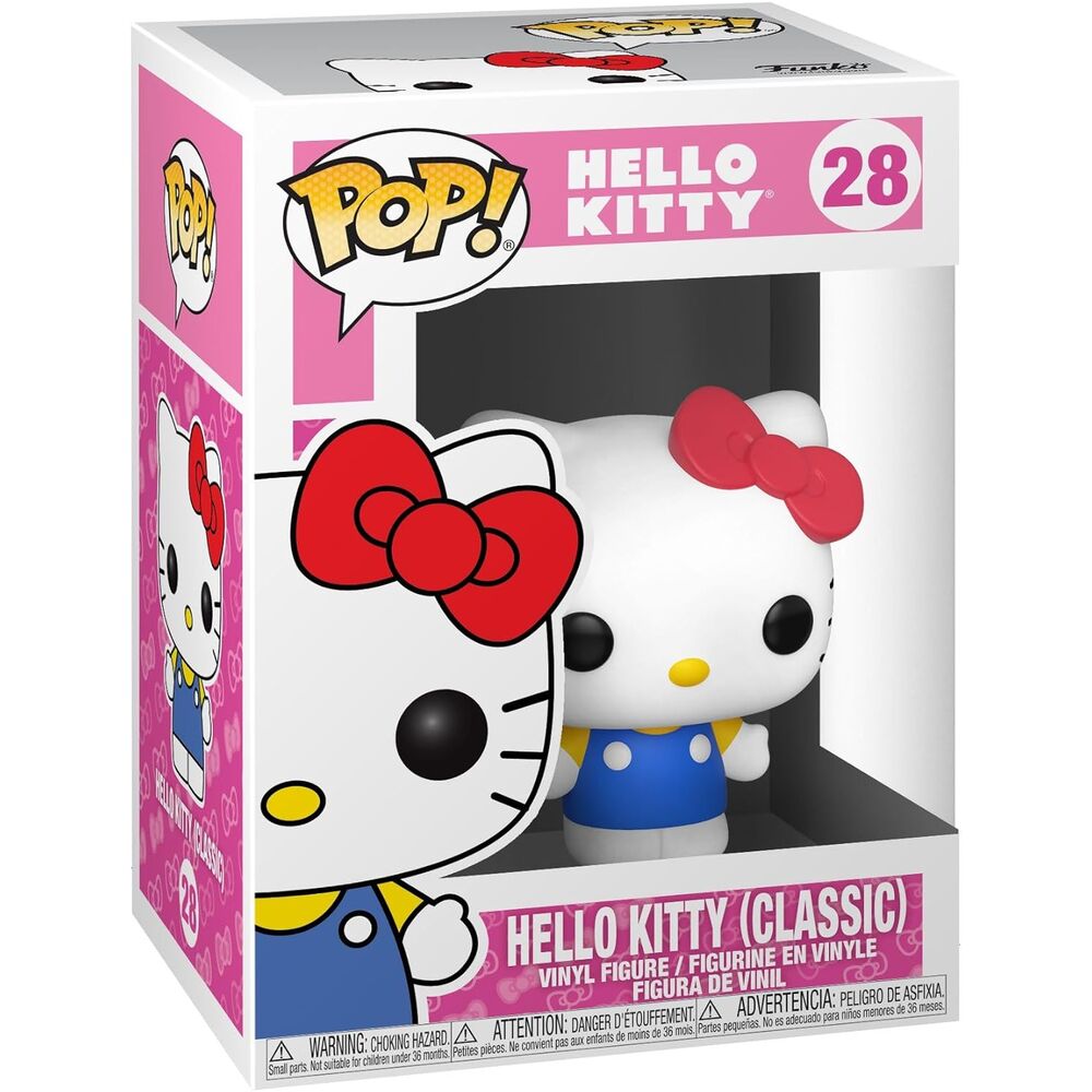 Figura Funko POP de Hello Kitty con lazo rojo y vestido azul - 3