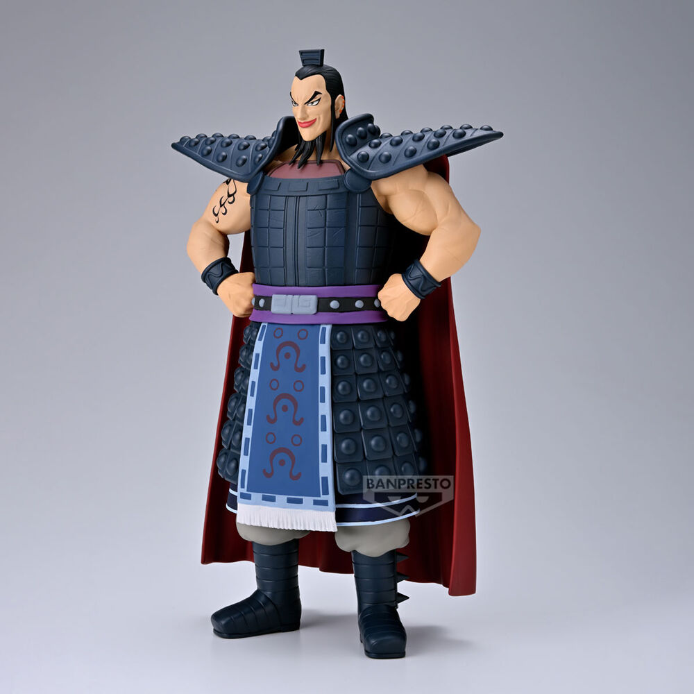 Figura de Ohki de Kingdom con armadura y capa roja - 4