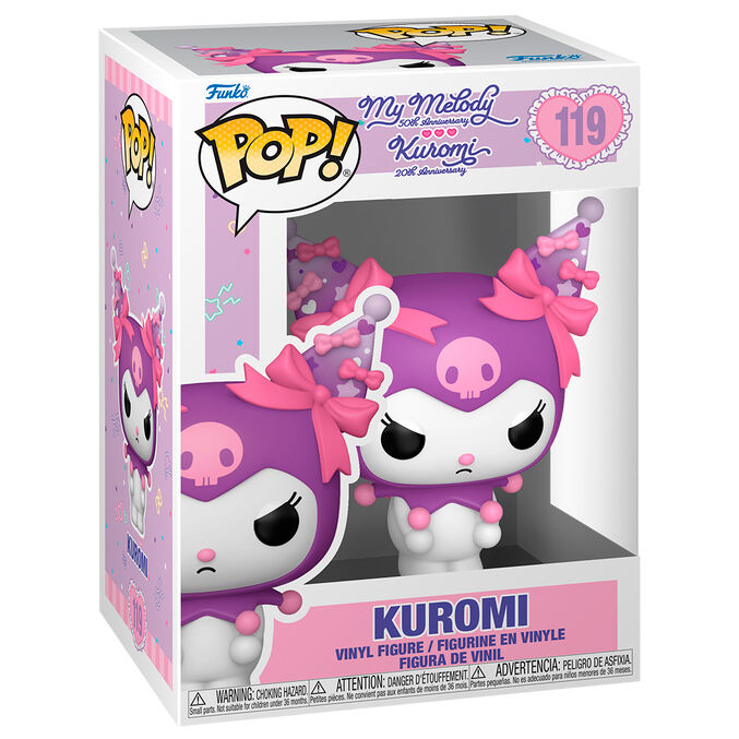 Figura Funko POP! de Kuromi Grumpy en morado y rosa - 2